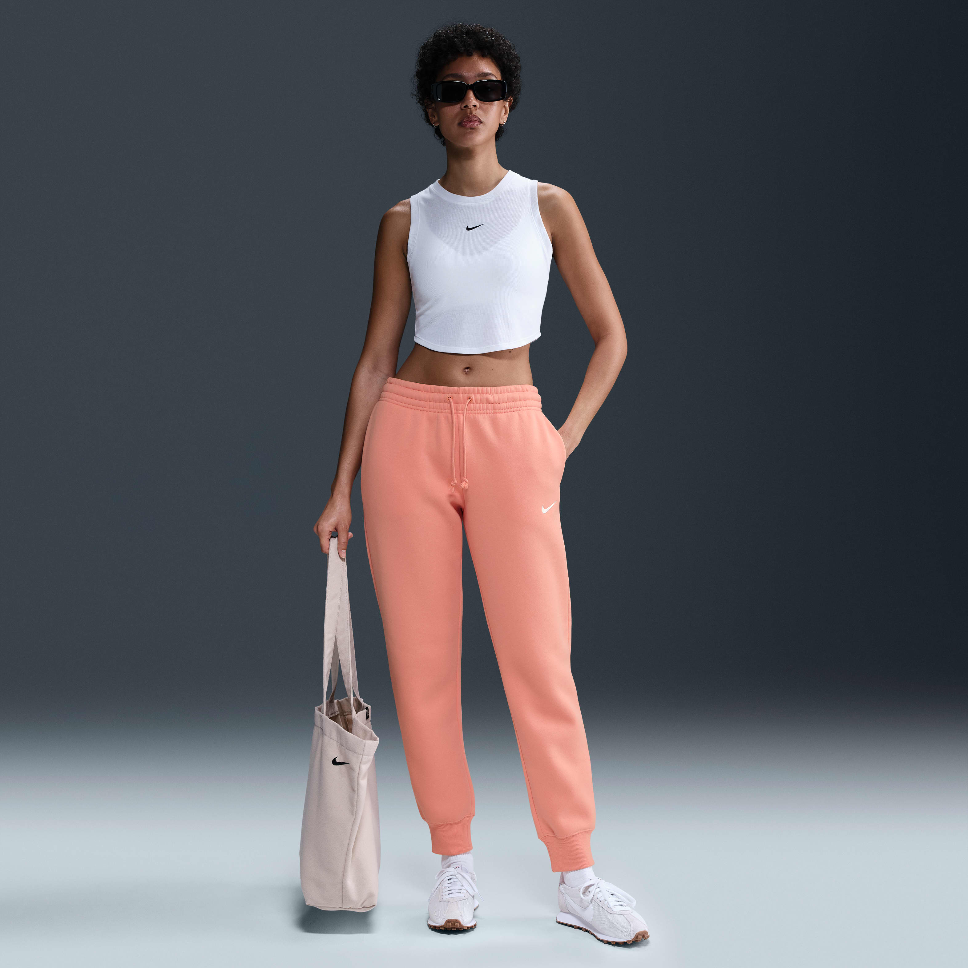 ★Nike★ Sportswear Collection Women's Mid-Rise Velor Jogge Nike Sportswear Collection Women's Mid-Rise Velour Joggers